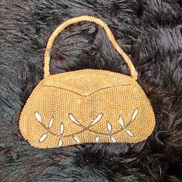 VINTAGE Small Beaded Evening Bag Clutch Made in Japan - Picture 4 of 14